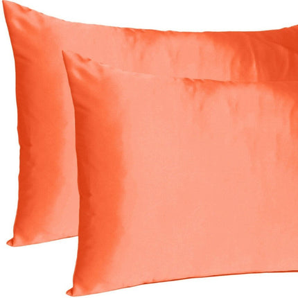 Poppy Dreamy Set Of 2 Silky Satin Standard Pillowcases