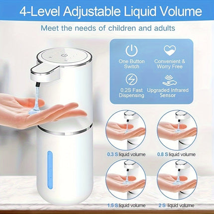 380ml Automatic Sensor Soap Dispenser | Wall Mount, Charging, Lithium Battery, Made of Plastic