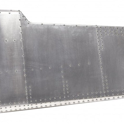 68" Silver Metal Writing Desk