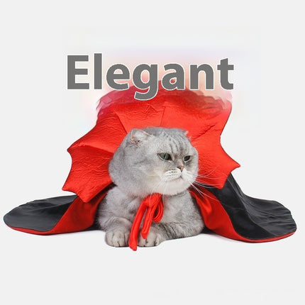 Cute Halloween Pet Costumes Cosplay Vampire Cloak For Small Dog
