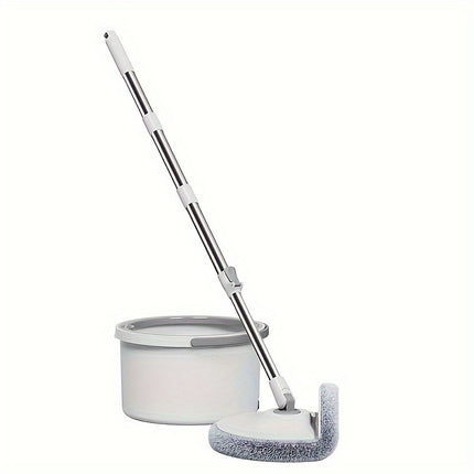 1 Set, Household Spin Mop And Bucket Set, With 4 Mop Cloths, Creative Bendable