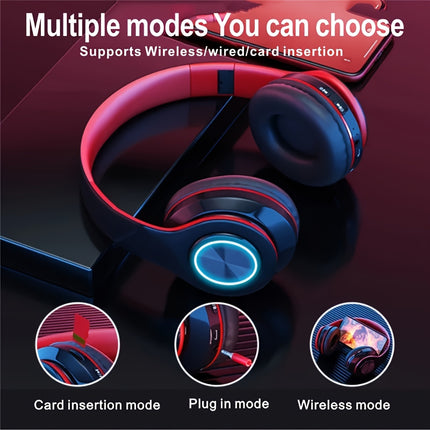 Headphones - Wireless, USB Charging, 3.5mm Jack, Condenser Microphone, Rechargeable Lithium Battery,