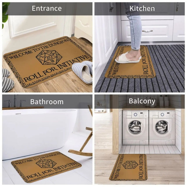 Digital Cube Bathroom Mats Household Kitchen And Bedroom