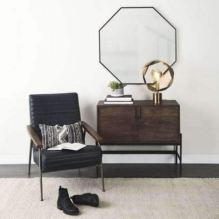 Golden Geometric Halo Table Or Desk Lamp