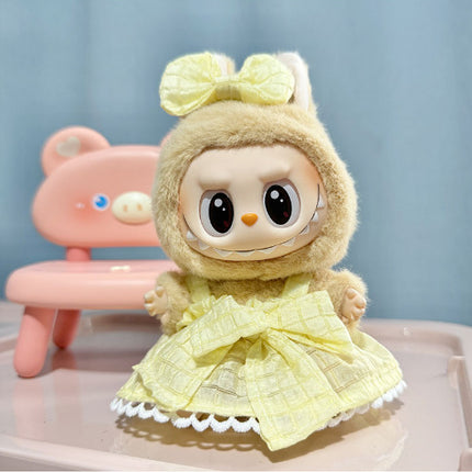 Clothing] Labubu Clothes with PVC Face Pendant, Labubu Sitting Party Series Doll Clothing