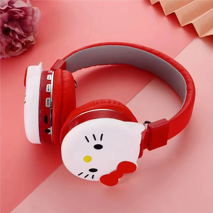 Hello Kitty Headphones Foldable Wireless Headset Kuromi Headphones Cute Earphones, Gaming Headset