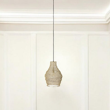 Gold Metal Wire Mesh Hanging Pendant Light