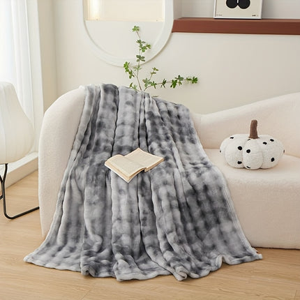 Blanket Ultra-Soft Thickened Fluffy Tie-Dye - Double-Sided Plush Bedding