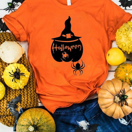 Halloween Thanksgiving Women's Summer Graphics T-Shirt Clothes