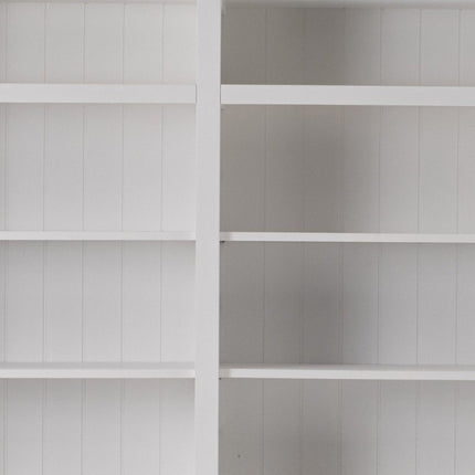 71" White Solid Wood Frame Dining Hutch With Multiple Shelves And Three Drawers