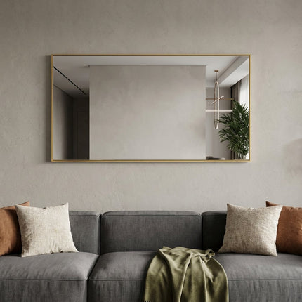 47" Silver Metal Accent Mirror