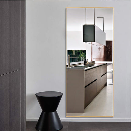 47" Silver Metal Accent Mirror