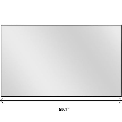 59" Black Metal Framed Full Length Hanging Mirror