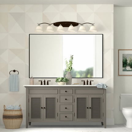 59" Black Metal Framed Full Length Hanging Mirror