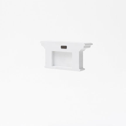 Classic White Two Hook Hanging Coat Rack