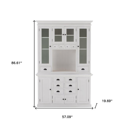 Classic White Kitchen Hutch