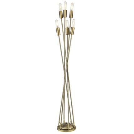 60" Six Light Torchiere Floor Lamp