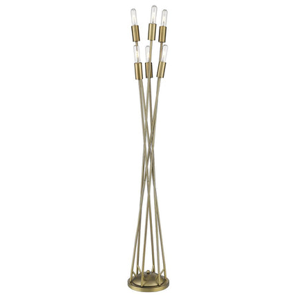60" Six Light Torchiere Floor Lamp