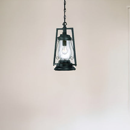 Matte Black Oil Lamp Hanging Light