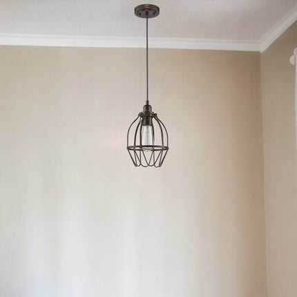 Antique Bronze Wire Pendant Hanging Light