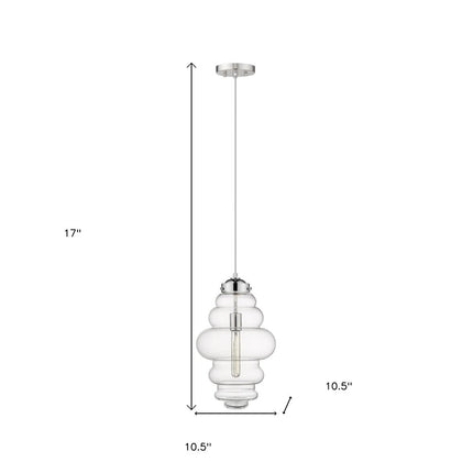 Ballina 1-Light Polished Nickel Mini-Pendant