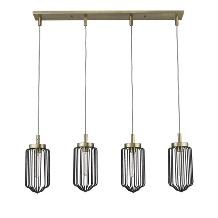 Reece 4-Light Aged Brass Island Pendant