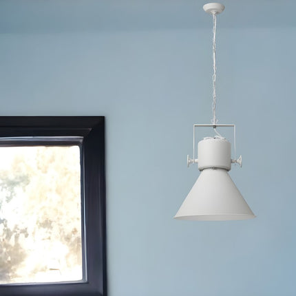 Crew 1-Light White Pendant