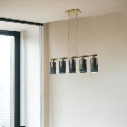 Monet 5-Light Brass Pendant