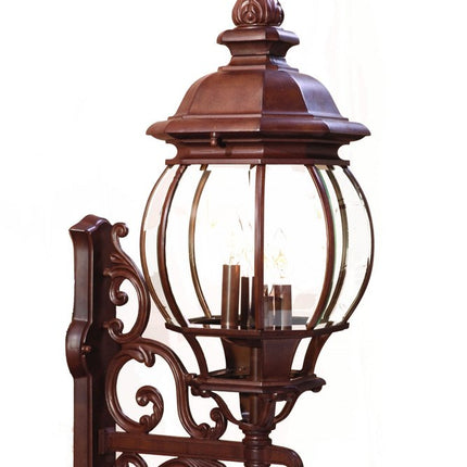 Chateau 4-Light Burled Walnut Wall Light