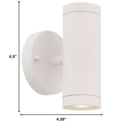 White LED Two Light Can Shape Wall Sconce