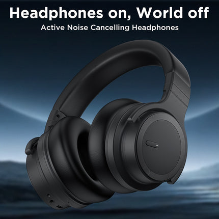 Wireless Headphones with Active Noise Cancelling, Rich Bass, Clear Calls, 30 Hours Playtime