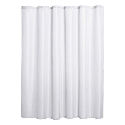 Luxurious White Waffle Weave Shower Curtain