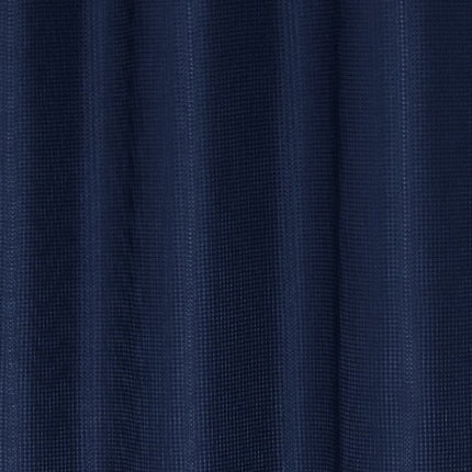 Luxurious Navy Waffle Weave Shower Curtain