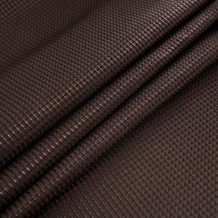 Luxurious Brown Waffle Weave Shower Curtain