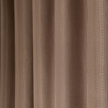 Luxurious Mocha Waffle Weave Shower Curtain