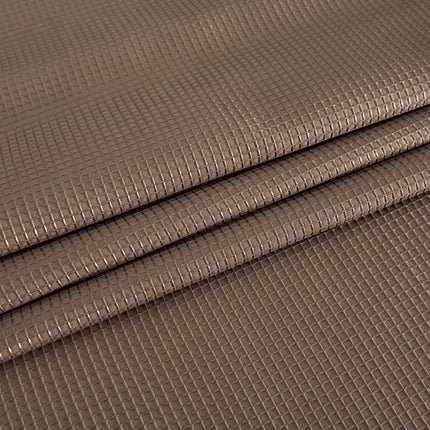 Luxurious Mocha Waffle Weave Shower Curtain