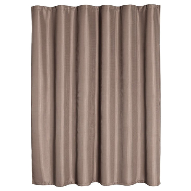 Luxurious Mocha Waffle Weave Shower Curtain