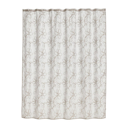 72" Linen Polyester Shower Curtain
