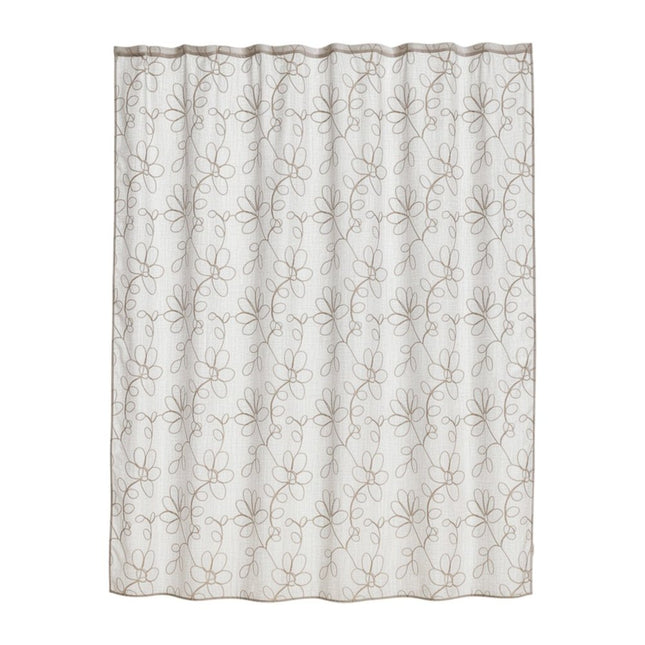 72" Linen Polyester Shower Curtain