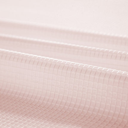 Blush Sheer and Grid Shower Curtain and Liner Set