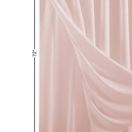Blush Sheer and Grid Shower Curtain and Liner Set