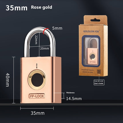Electric Home Technology Intelligent Waterproof Fingerprint Padlock