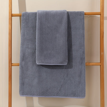 4-Piece Coral Fleece Bath Towel Set