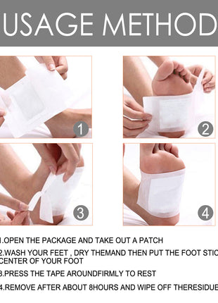Uric Soothing Pads, Relieve Joint Pain Foot Clean Cold Dispelling Wet Foot Patch