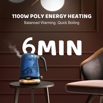 Kettle with Temperature Control Featuring 7 Heat Settings And an LED Display