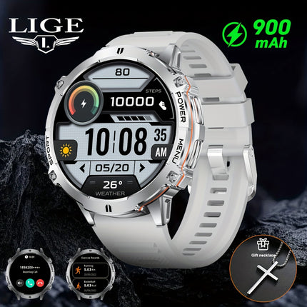 Men'S Smartwatch with 4.39cm AMOLED Touch Screen, Battery, IPX8, Wireless Calls, Music Playback