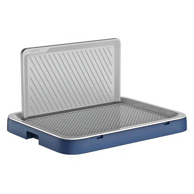 Flat, Non-Slip, Durable, Easy-Clean Grid Design Dog Toilet Training Tray - Splash-Proof, Washable with Urine Absorption for Small & Medium Breeds, Polypropylene Material, Pet Potty Training Tray|Splash Proof Design|Durable Pe