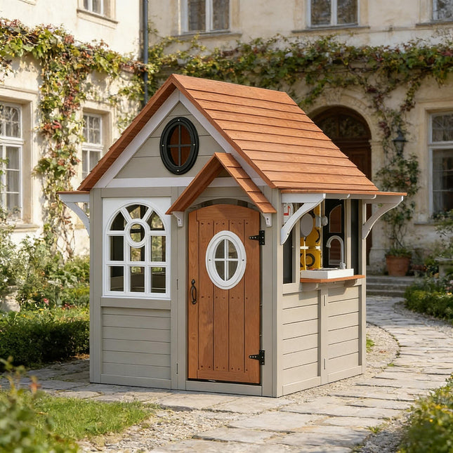 Spacious Kids Playhouse,Wooden Kids Playhouse