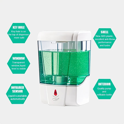 23.67oz Automatic Sensing Soap Dispenser for Washing Mobile Phones and Disinfection, Contactless