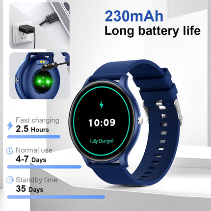 Smartwatch (Answer/Dial) | 2025 Newest Round Smartwatch with Message Alert, Pedometer,